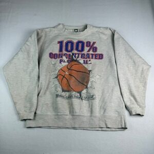 VINTAGE 1990s 100 PERCENT CONCENTRATED BASKETBALL SWEATSHIRT XL